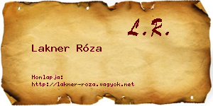 Lakner Róza névjegykártya